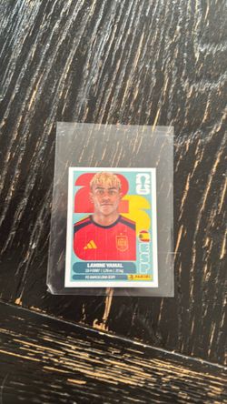 Lamine yamal and Messi panini stickers