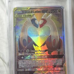 57 Latias & Latios GX 170/181 Team Up Alternate Full Art GRADED Rare Pokemon Card * New