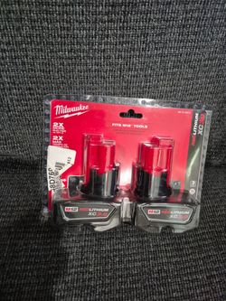 M12 3.0 2 pack Milwaukee battery