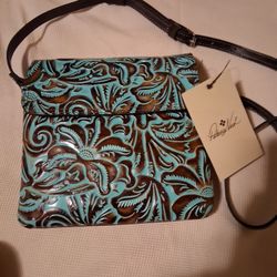 Patricia NASH Crossbody Turquoise Bag