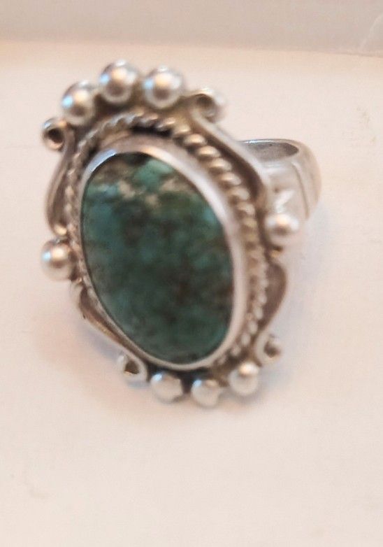 Vintage Turquoise Handcrafted Ring 6