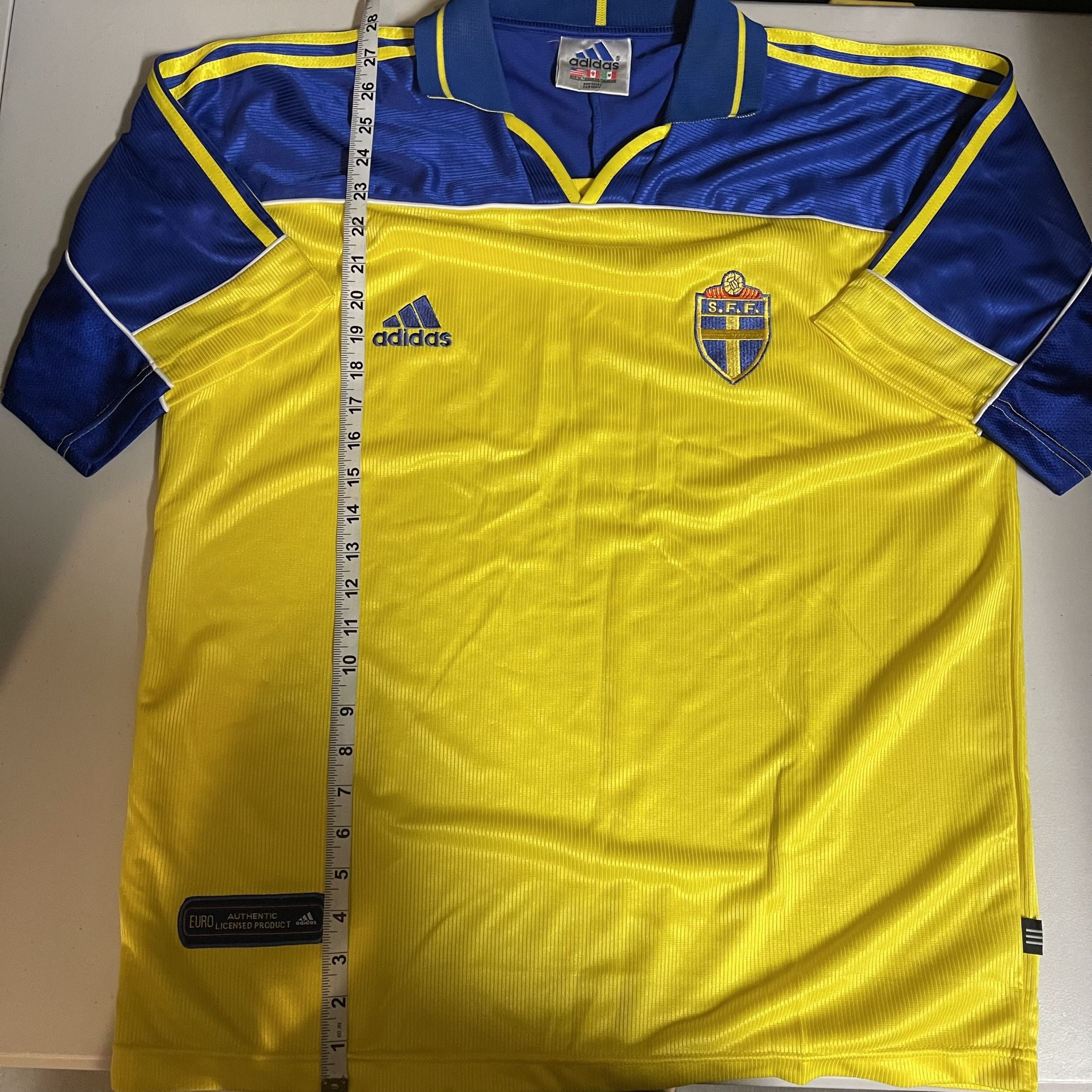 Sweden Adidas FIFA World Cup Jersey 2000 Home Kit SUPER RARE Mens Size XL