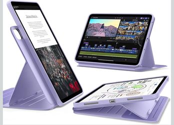 ESR Case iPad Air 13 M4/M3/M2 Magnetic Cover Pencil Stand Light Purple