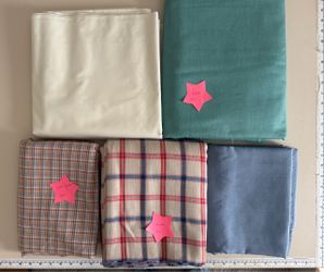 Lot of 10 Pounds of Fabric New Old Stack