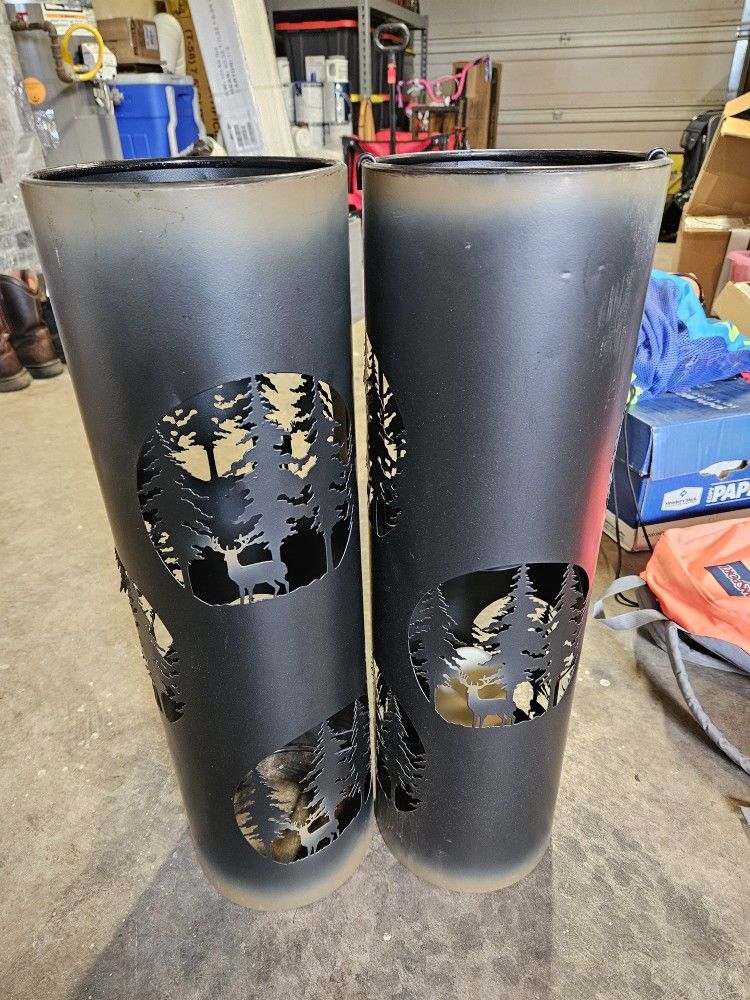 Forest And Deer Candle Holders
