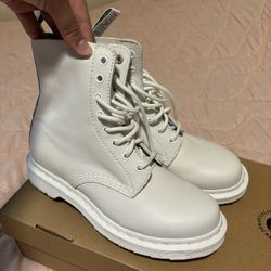 Dr martens white sale sales