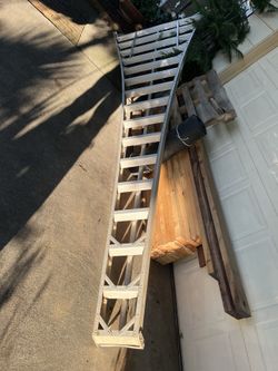 16 foot aluminum orchard ladder