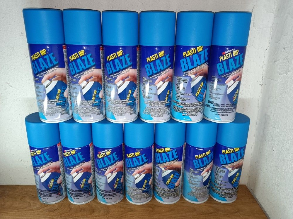 plastic dip blaze blue spray cans