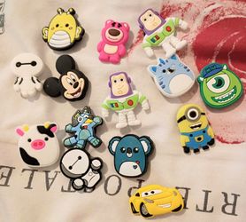Various characters croc charms