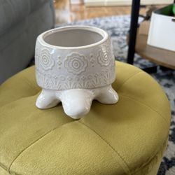 Porcelain Turtle Planter 