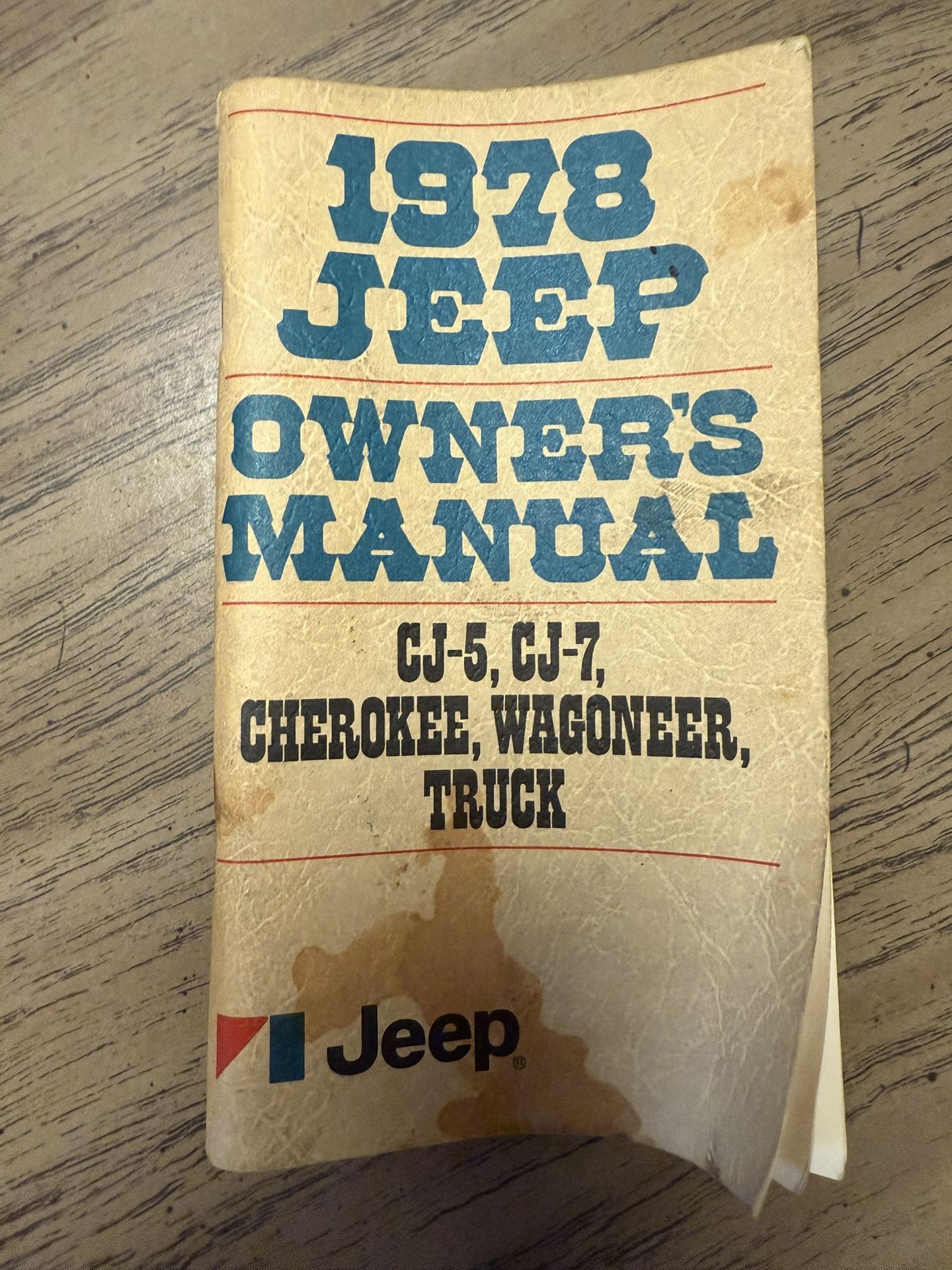 1978 JEEP OWNERS MANUAL