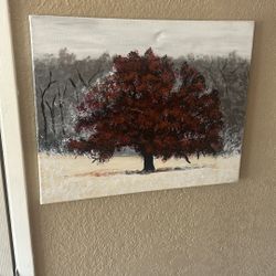Tree Painting (crimson Frost) 