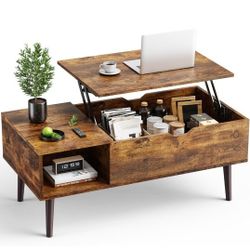Lift Top Coffee Table - Rustic