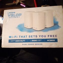 Brand New LINKSYS VELOP  AC3600  MESH NETWORK  SYSTEM