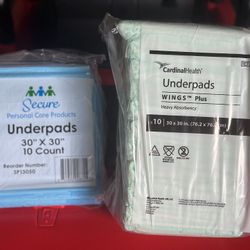 Underpads $2 Each
