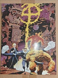 Vintage Picture from 1990 features artwork by Mike Mignola  the fantastic four