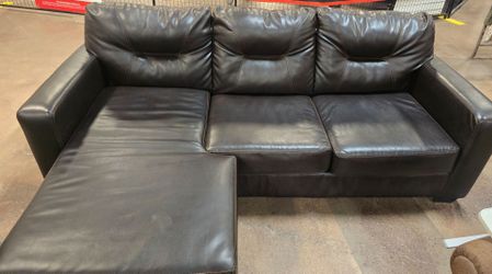 Leather faux couch