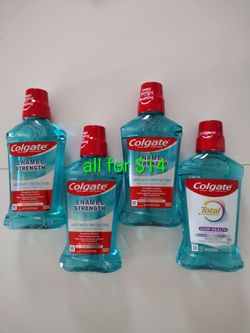 Colgate Enamel Health Alcohol Free Mouthwash, Sparkling Fresh Mint, 16.9 fl oz
