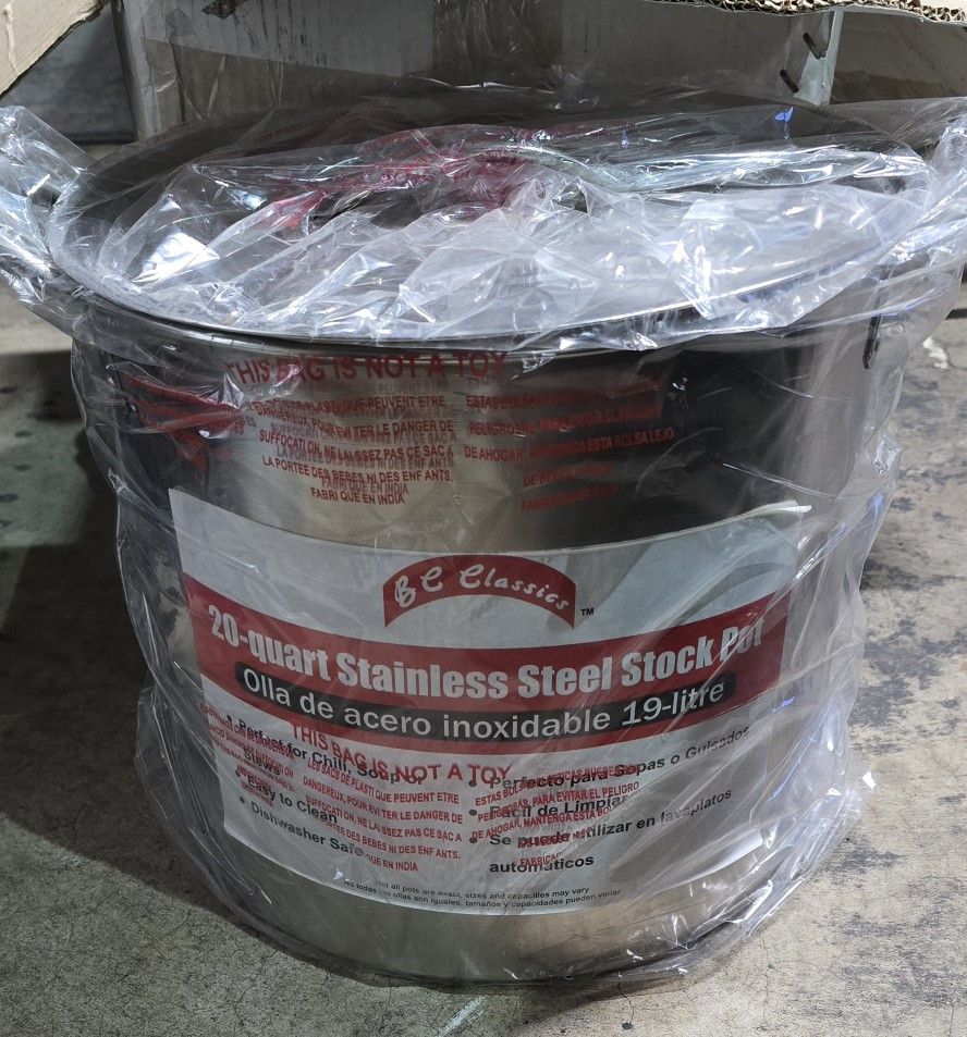20 Quart Stainless Steel Stock Pot