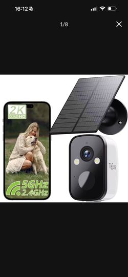 Brand new in box 2K Security Cameras Wireless Outdoor, 2.4G/5G WiFi, Solar Camera Outdoor Wireless, Color Night Vision, Solar Powered, Motion Detectio