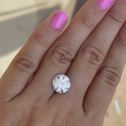 4 Carat Moissanite Diamond Loose Stone For Engagement Ring