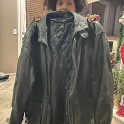 Men’s Black XL Leather Jacket 