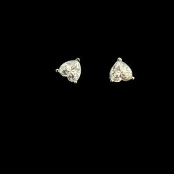 2 Ct Heart Shaped Lab Diamond Earrings Lab Created Above Earth 
