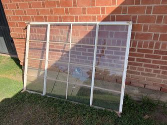 Vintage 1950s Steel Window – 5’ x 4’ – Original Multi-Pane Glass – Architectural Salvage