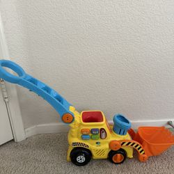 VTech Pop-a-Balls Push & Pop Bulldozer,Yellow