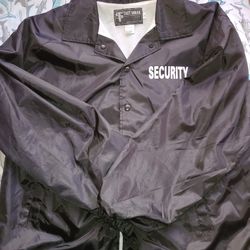 Scurity Guard Rain Jacket !
