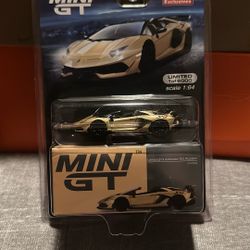 1/64 Mini GT #363 Lamborghini Aventador SVJ Roadster Oro Elios MGT00363