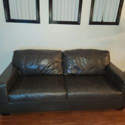 Leather couch 