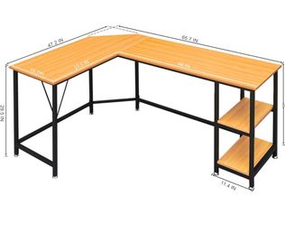 L shaped study table