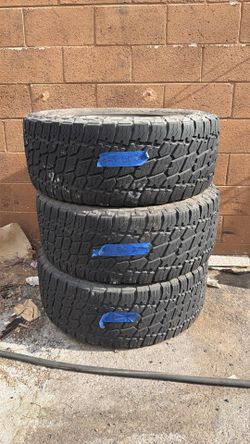 325-60-20 NITTO TERRA GRAPPLER USED TIRES (set of 3)