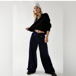 Free People lotus velvet pants size 24 