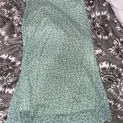 Floral Green Skirt