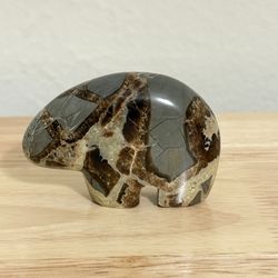 Septarian Stone ZUNI BEAR Polished Carving 3.3 oz 2.75”