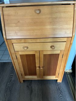 Real wood mini secretary desk