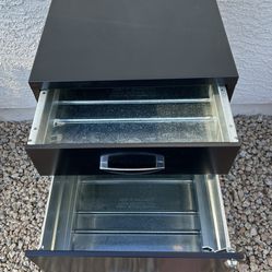 Black Metal File Cabinet 18x14.5x28