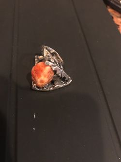 Armenian sterling silver 925 designer’s ring size 7 with natural stone