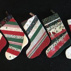 Handmade hand stitched double sided stockings