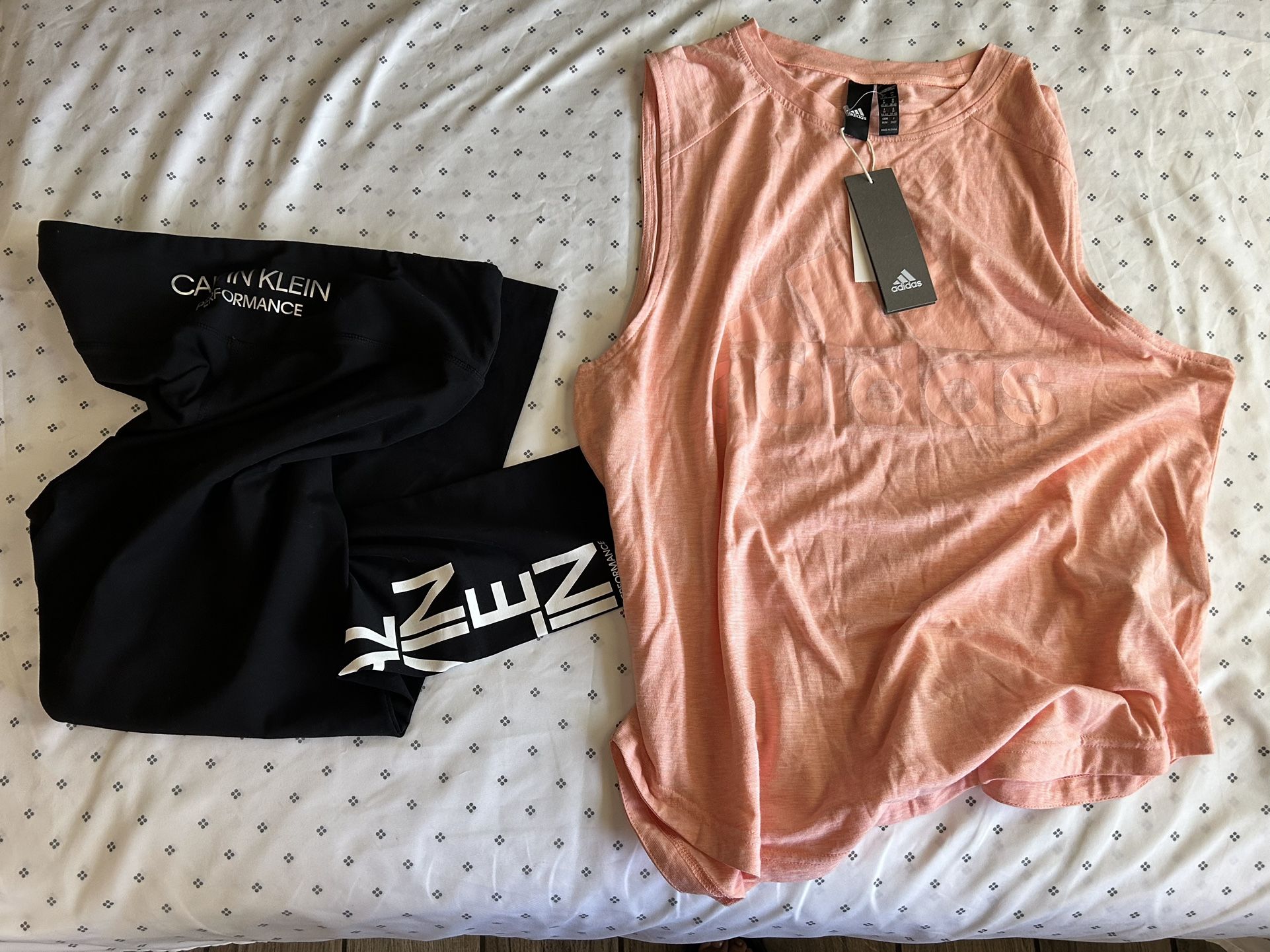 Calvin Klein Leggings & Adidas Top NEW