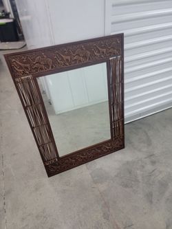 Vintage carved mirror - $25.00