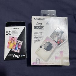 Brand New Cannon ivy CLIQ 2 With 50 Sheets