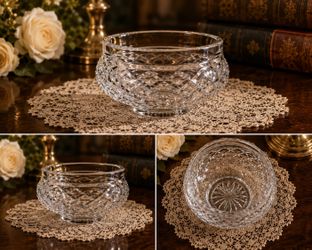 Waterford Lead Crystal 6” Cut Glass Bowl – Signed Vintage Piece