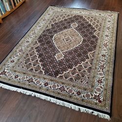 Indo-Tabriz Mahi Rug | 5'×7'