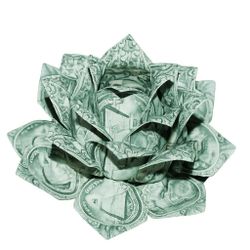 Money Lotus Origami Art for Valentine’s Day —Book Mimi Now