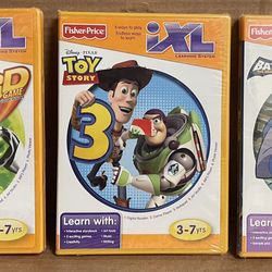 Fisher-Price iXL Learning Educational Game System  Three Brand New Games. 