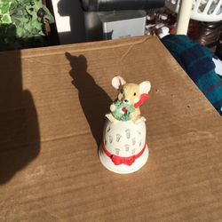 Christmas Mouse Ring a Ding Figurine