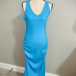 A New Day Turquoise MIDI Dress Size Medium 